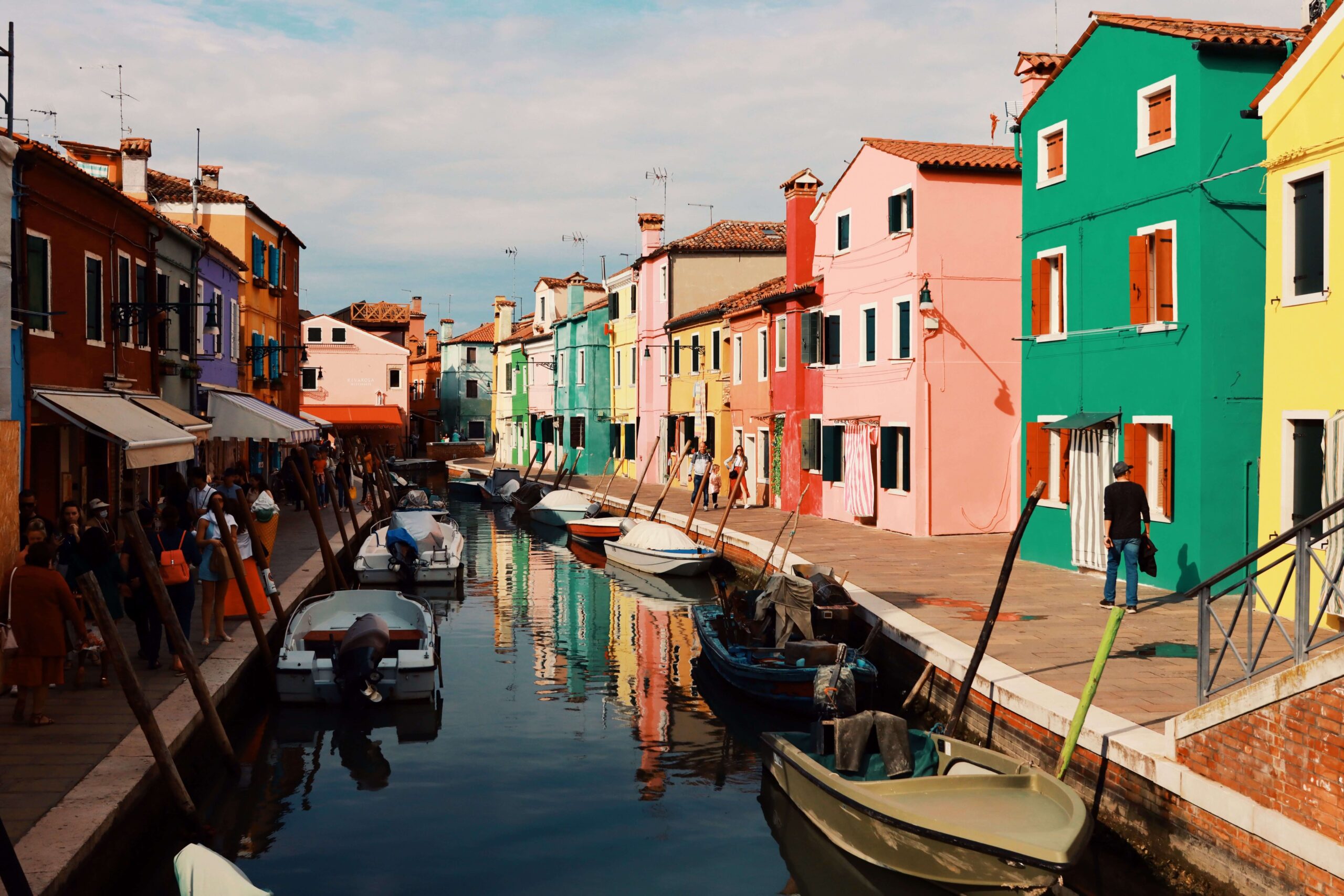 Burano colorful houses private boat tour Venice